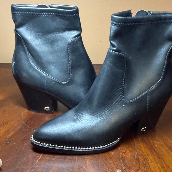 Coach Black Leather Ankle Booties - Picture 6 of 7